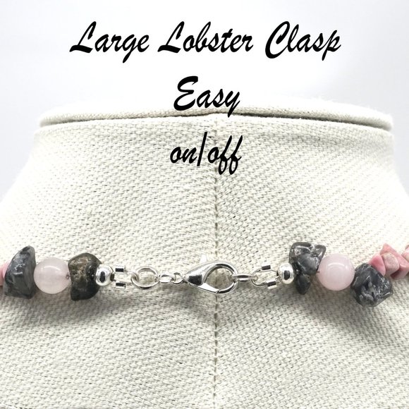 🎉Host Pick🎉 Necklace with assorted stone chips and Jasper pendant. - Picture 5 of 5